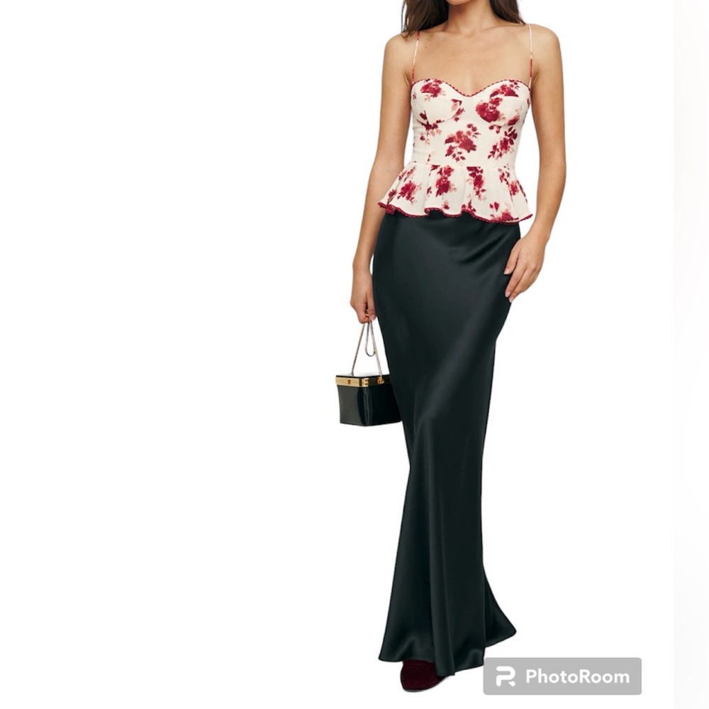 Reformation peppi floral top size 2